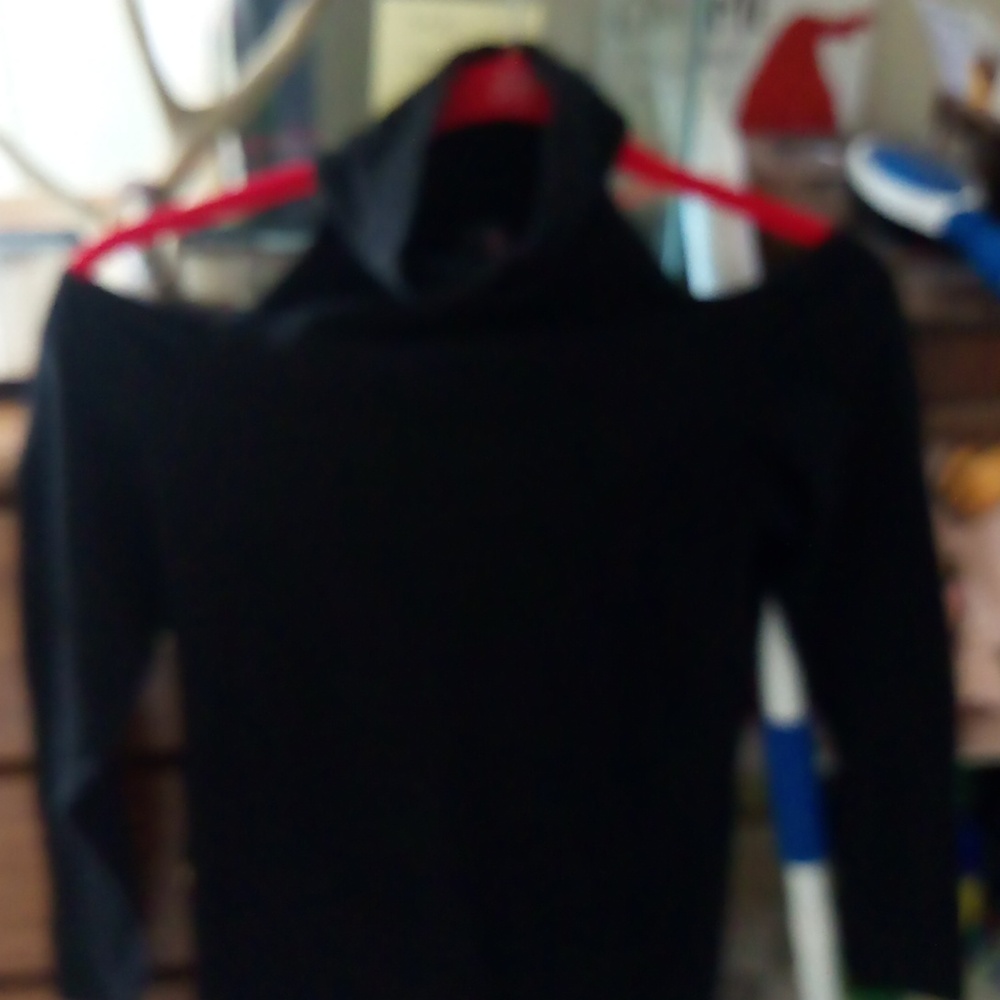 Bare shoulder, quarter sleeve, knee length Black Dress, tight material